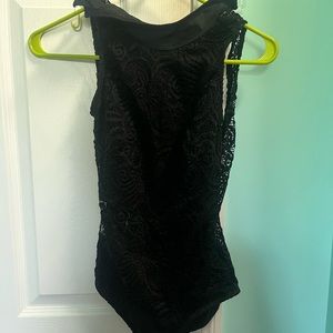 Detailed Black Leotard